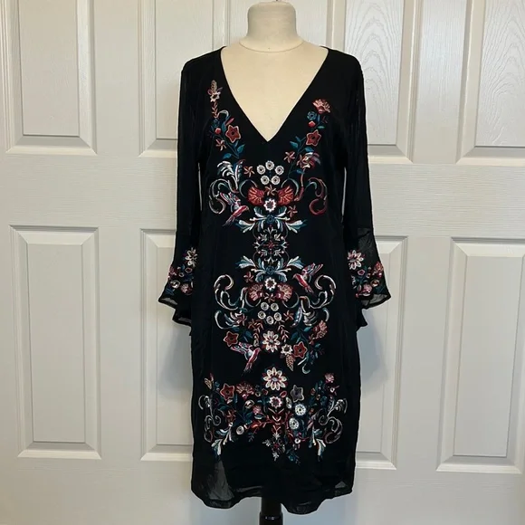 INC International Concepts | Dresses | Inc Floral Embroidered Black Dress | Poshmark INC International Concepts | Dresses | Inc Floral Embroidered Black Dress | Poshmark